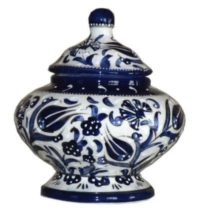 Hediyelik El İşlemesi Seramik Şekerlik