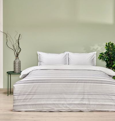 Taç Chain Single Duvet Cover Set - Grey