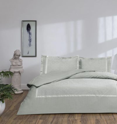 Taç Salvoria Satin Double Duvet Cover Set – Lilac