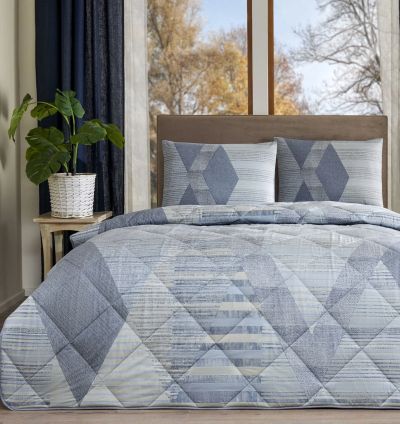Taç Ellıs Ranforce Double Duvet Set - Blue
