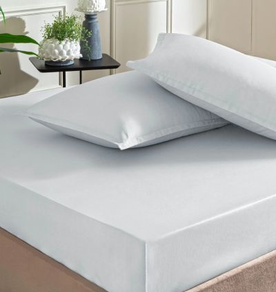 Taç Color Dreams Satin Double Bed Sheet Set - Gray