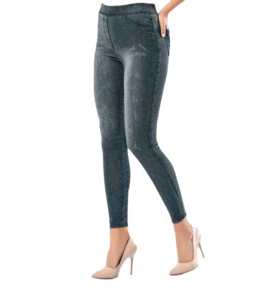 Dynamic Power Lycra Denim Leggings - Style and Comfort Combined