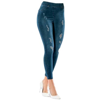 Dynamic Power Lycra Denim Leggings - Style and Comfort Combined