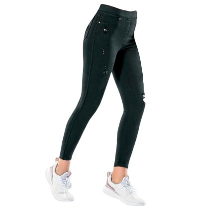 Dynamic Power Lycra Denim Leggings - Style and Comfort Combined