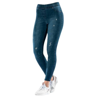 Dynamic Power Lycra Denim Leggings - Style and Comfort Combined