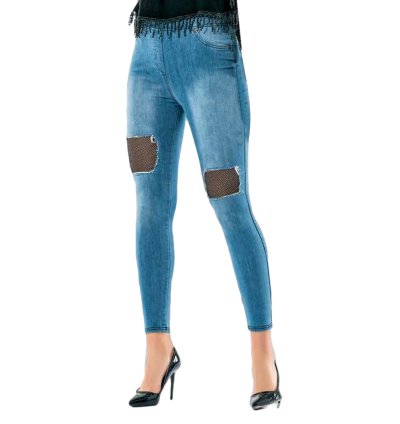 Dynamic Power Lycra Denim Leggings - Style and Comfort Combined
