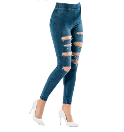 Dynamic Power Lycra Denim Leggings - Style and Comfort Combined