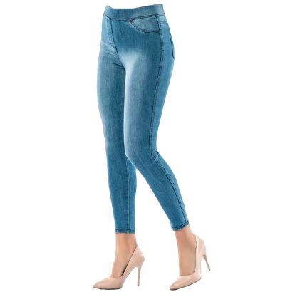 Dynamic Power Lycra Denim Leggings - Style and Comfort Combined