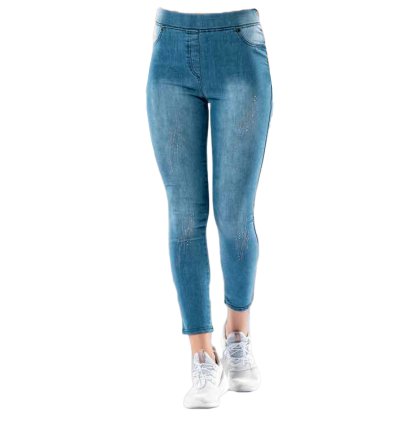 Dynamic Power Lycra Denim Leggings - Style and Comfort Combined