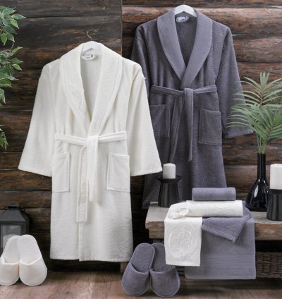 Terry Bathrobe Set