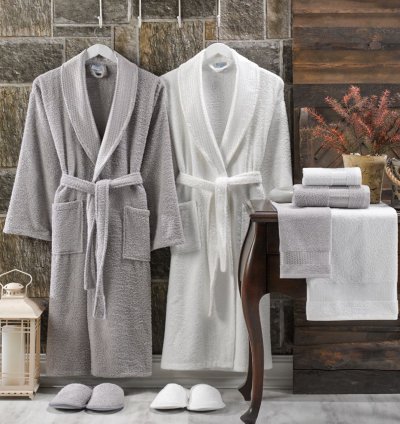 Terry Bathrobe Set