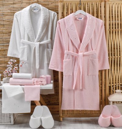 Terry Bathrobe Set