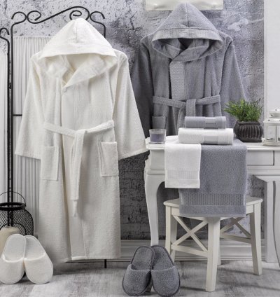 Terry Bathrobe Set