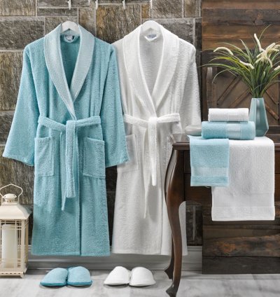 Soft Curl Bathrobe Set