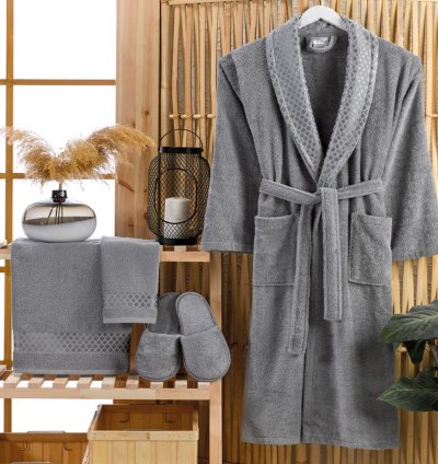 Terry Bathrobe Set