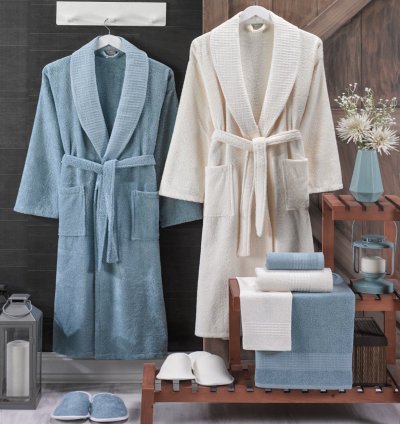 Terry Bathrobe Set