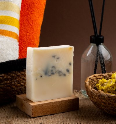 Nourishing Shea Butter and Flax Wool Soap