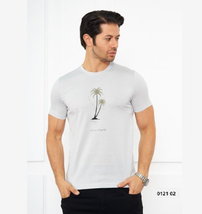 UTES White Printed Men’s T-Shirt – 012102