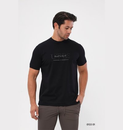 UTES Printed Black Men’s T-Shirt – 013301