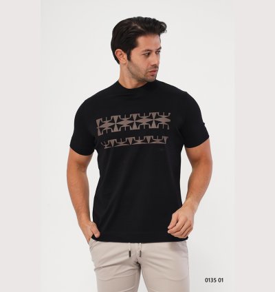 UTES Printed Black Men’s T-Shirt – 013501