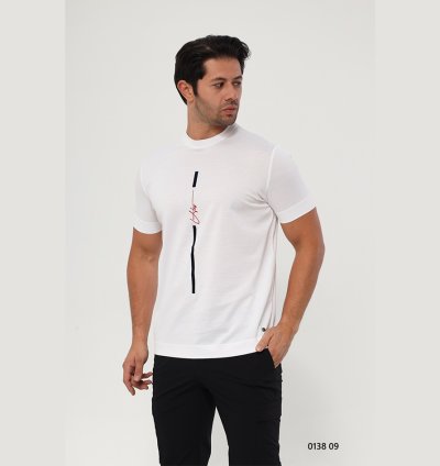 UTES Printed White Men’s T-Shirt – 013809
