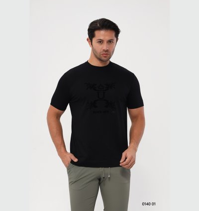 UTES Black Men's T-Shirt 014001