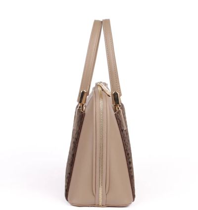 T4409-2 Becca Tuğba Kadın Kol Çantası Vizon-Kahve