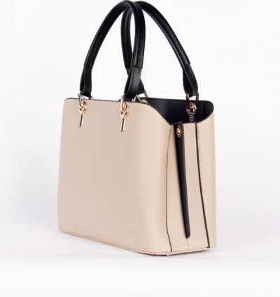 T4907 Tuğba Koyu Bej Kadın El Çantası